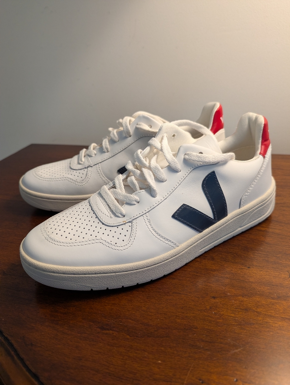 Veja V-10 Leather Sneakers